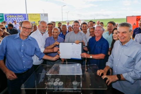Juti e Amambai, Governo de MS lança obra da MS-289 e entrega obras de educação e infrastrutura